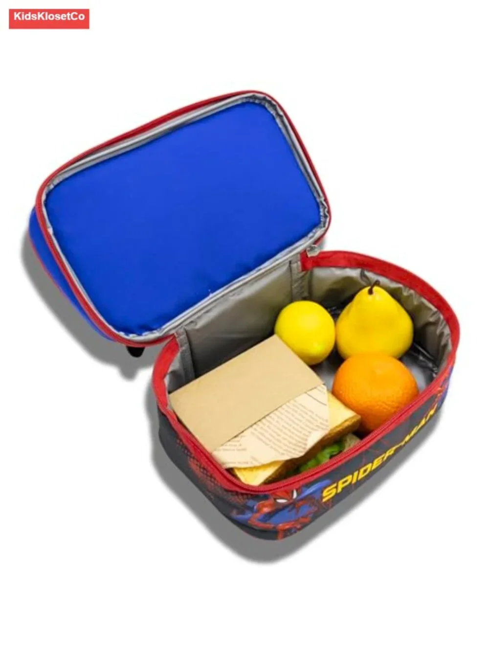 Insulated Marvel Spiderman Lunch Bag - Reusable Kids Lunch Box